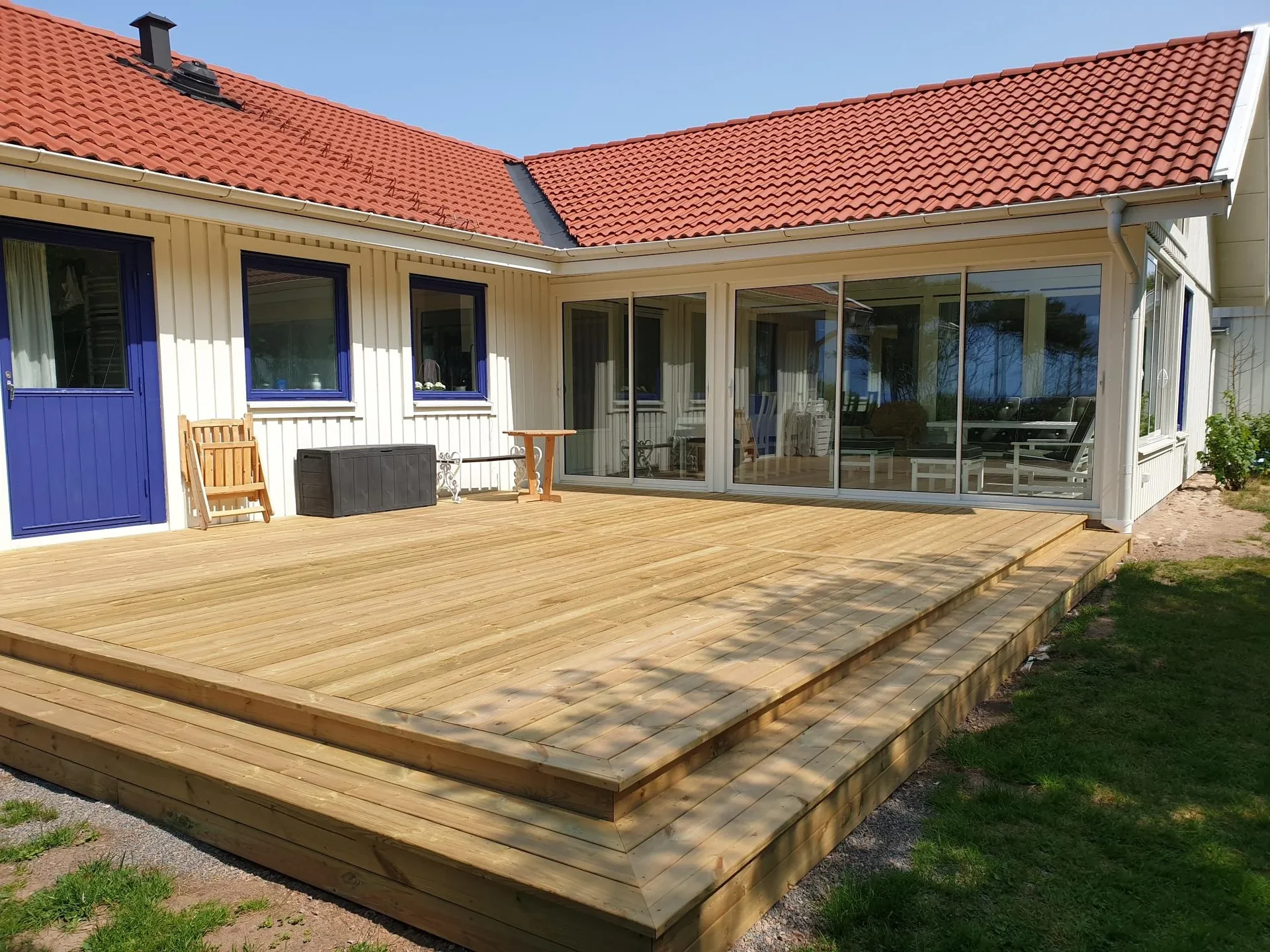 Husbygge under produktion